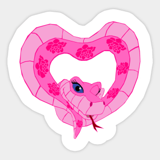 Pink Kaa Heart Sticker